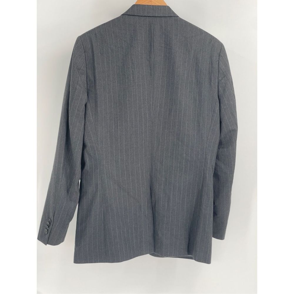 Banana Republic Blazer Suit Jacket‎ Men Size 38 Gray Stripe - Picture 2 of 11